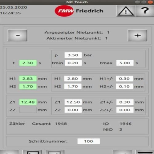 Interfaccia operatore con touch screen - FMW - D. Friedrich - ad incastro / USB / Ethernet