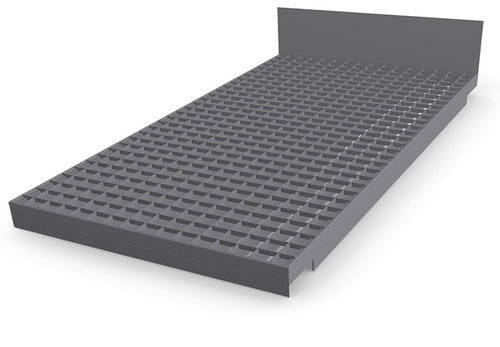 Grigliato dentato - Shelf grating with integrated push-through protection - Meiser - per scaffalatura
