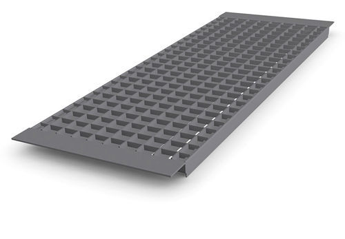 Grigliato in acciaio galvanizzato - Inlaid between supports shelf grating with Z-shaped angle section surround - Meiser - in acciaio / saldato / per scaffalatura