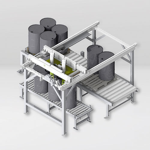 Pallettizzatore e depallettizzatore a portale - GREIF-VELOX Maschinenfabrik GmbH - per prodotti edili / per prodotti fitosanitari / per l’industria petrolchimica