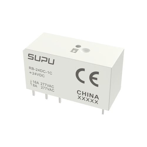 Relè elettromeccanico 24 VDC - RB-24DC-1C - Ningbo SUPU Electronics Co., Ltd. - compatto / PCB