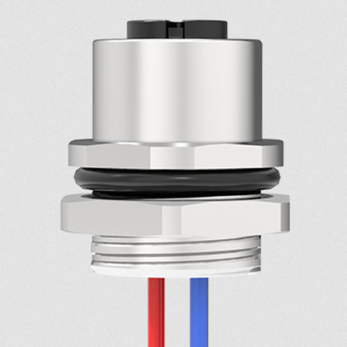 Connettore per montaggio su pannello - M12A03C-FFHR-UC0.5 - Ningbo SUPU Electronics Co., Ltd. - di dati / circolare / M12 codifica A
