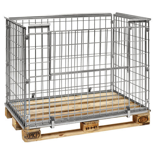 Paretale per pallet in metallo - PALL080 - Italiana Contenitori Srl - pieghevole / in rete metallica