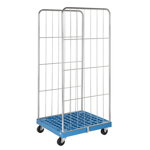Roll-container multiuso - ROLL0035 - Italiana Contenitori Srl - a ripiani / con base plastica / in metallo