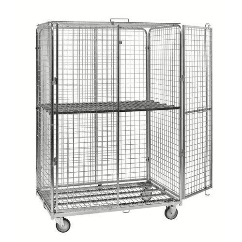 Roll-container a ripiani - ROLS120510 - Italiana Contenitori Srl - in metallo / antifurto
