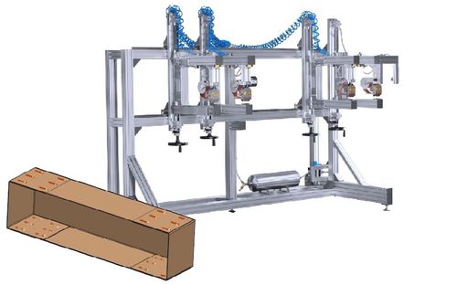 Aggraffatrice pneumatica - SGR 4 / GAR  - MEZGER Heftsysteme - per cartoni / per movimentazione / a 4 teste