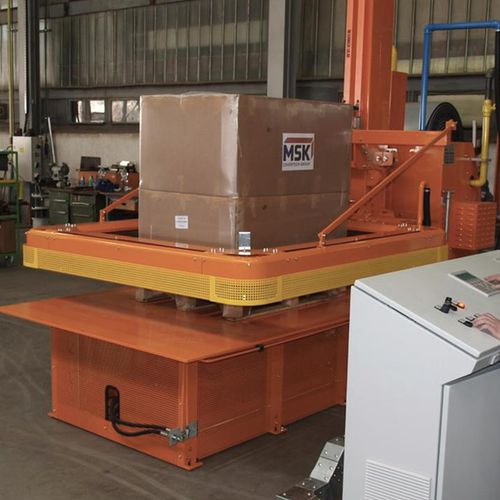 Incappucciatrice con film termoretraibile - Econotech - MSK - semiautomatica / per prodotti edili / per l'industria agroalimentare