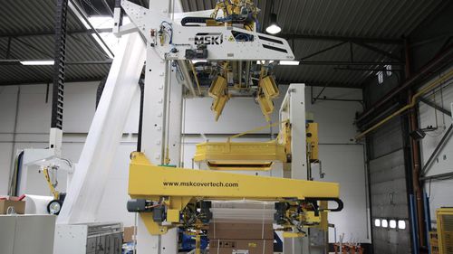 Incappucciatrice interamente automatica - MSK - per pellicola estensibile / con film termoretraibile / per prodotti edili