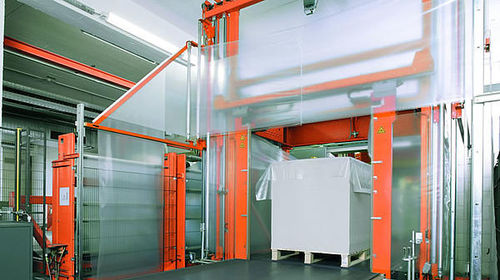 Incappucciatrice con film termoretraibile - Flowtech - MSK - automatica / per pallet / per apparecchio elettrodomestico