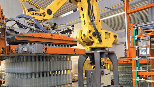 Pallettizzatore robotizzato - Robotech - MSK - a strati / per bottiglie / per contenitori in vetro