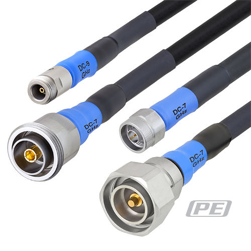 Cavo montato RF - PE3C40xx series - Pasternack Enterprises, Inc. - dritto / a gomito / robusto