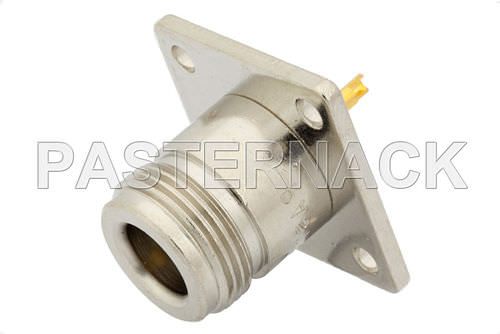 Connettore RF - N series  - Pasternack Enterprises, Inc. - coassiale / rettangolare / diritto