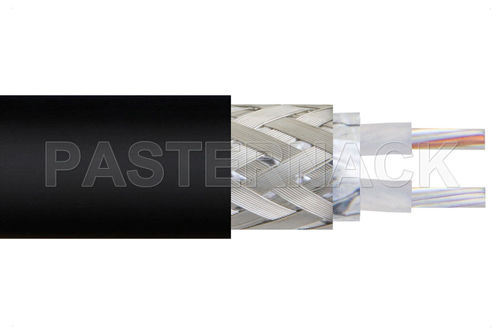 Cavo ottico RF - PE-S330 - Pasternack Enterprises, Inc. - isolato / biassiale / flessibile