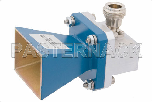Antenna a tromba - WR-90 - Pasternack Enterprises, Inc. - con adattatore / per guida d'onda