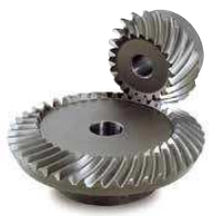 Ingranaggio conico - MBSG series - KHK - a dentatura elicoidale / con mozzo / rettificato