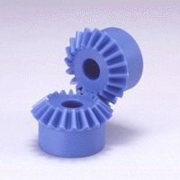 Ingranaggio conico - PM series - KHK - a dentatura elicoidale / con mozzo / in plastica