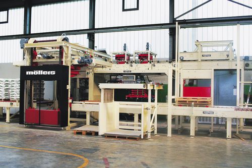 Pallettizzatore per prodotti edili - PLS-B - Möllers - a strati / robotizzato / per sacchi