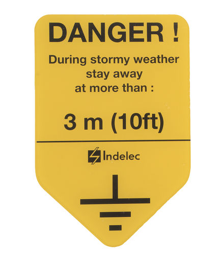 Etichetta di sicurezza - C3263 - Indelec - in PVC / in lastre