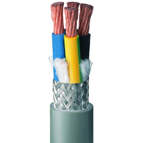 Cavo elettrico di alimentazione - PURWIL EMC - Brugg Kabel AG - resistente all'olio / blindato / resistente all'abrasione