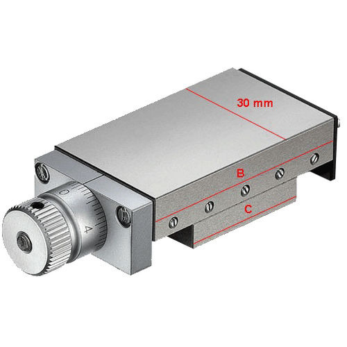 Tavola di posizionamento lineare - 30 series - GIROUD Mécanique de Précision - manuale / 1 asse / di precisione