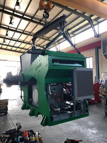 Trituratore monoalbero - FGS - SFH SRL LEOPARD IMPIANTI - per legno / carta / per rifiuti elettronici