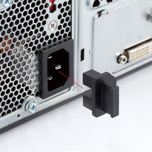 Tappo per connettore - PLC-3TV series - TAKACHI Electronics Enclosure Co., Ltd. - rettangolare / maschio / in plastica