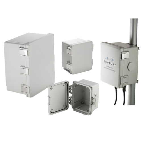Scatola con coperchio incernierato - UPC series - TAKACHI Electronics Enclosure Co., Ltd. - per montaggio su palo / rettangolare / in policarbonato
