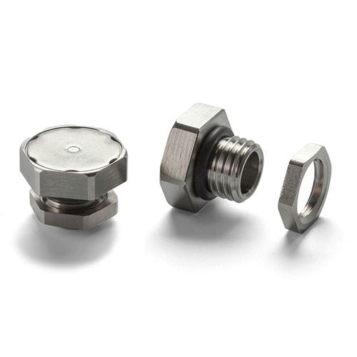 Tappo di aerazione - PMF-12M series - TAKACHI Electronics Enclosure Co., Ltd. - esagonale / filettato / in acciaio inossidabile