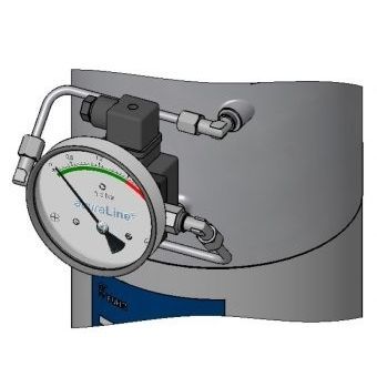 Manometro per pressione differenziale - Acura DP - Siga Filtration - differenziale / con quadrante / da incasso