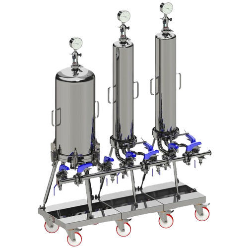 Sistema di filtrazione di pressione - Siga Filtration - per liquidi / in acciaio inossidabile / mobile