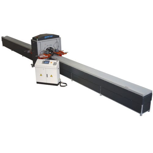 Stozzatrice automatica - HDS500C - HF HAYTEK PLASTIC AND PLASTIC MACHINERY CO - per tubi in PE / per profilati PVC