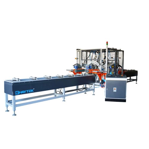 Stozzatrice automatica - HDSP 500 - HF HAYTEK PLASTIC AND PLASTIC MACHINERY CO - per tubi in PE / per profilati PVC