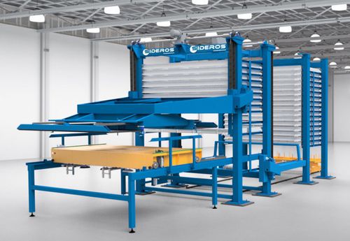 Sistema di carico e scarico per taglio - Loadmaster  - SIDEROS Engineering - di lastre / a vuoto / per sistema di contenitori