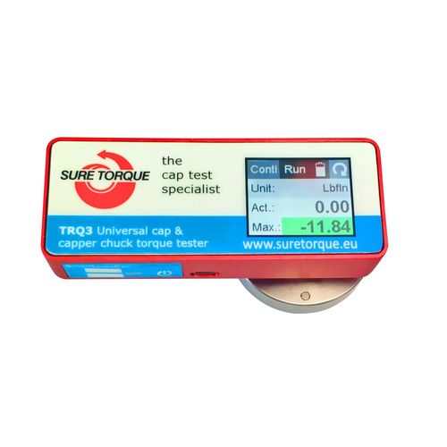 Lettore di coppia portatile - TRQ3 - Sure Torque Europe ltd - per tappi di bottiglie / per taratura / per coppia di svitamento