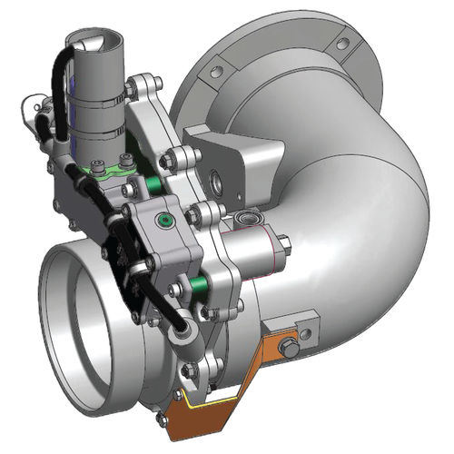 Valvola a saracinesca - 7001 series  - AMOT - con attuatore elettrico / di arresto / per diesel