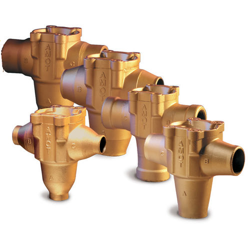 Valvola termostatica di regolazione della temperatura - R series - AMOT - in ottone nichelato
