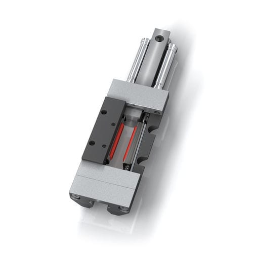 Elemento di serraggio pneumatico - LZ-P series - ACE Stoßdämpfer GmbH - meccanico / forarotaie / per guida lineare