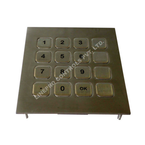Tastiera numerica 15 tasti - LP 2320 4 X 4 - LINEPRO CONTROLS PVT.LTD - ad incastro / antivandalismo / a tenuta stagna