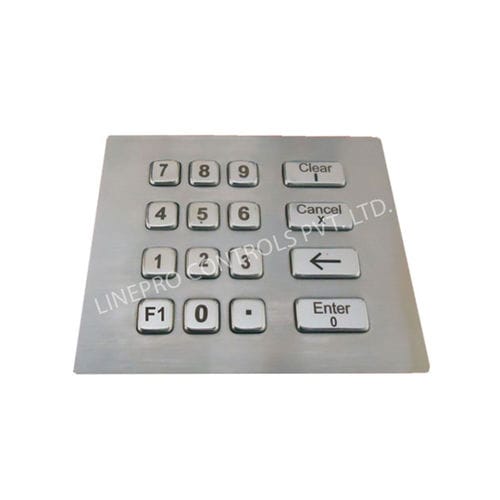 Tastiera numerica 16 tasti - LP 3272 - LINEPRO CONTROLS PVT.LTD - ad incastro / in metallo / in acciaio inossidabile spazzolato