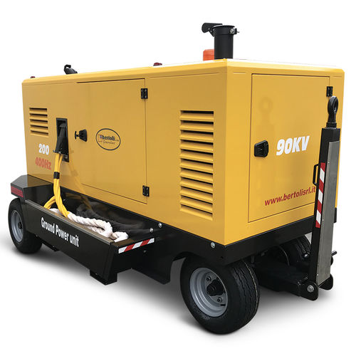 Gruppo elettrogeno diesel - D-AC90 - Bertoli - trifase / rimorchiabile / 400 Hz