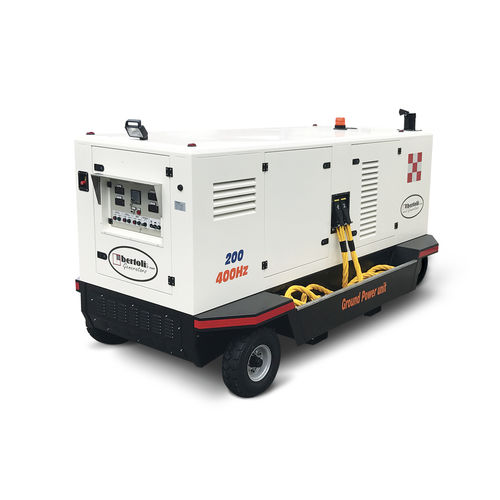Gruppo elettrogeno diesel - D-AC140 - Bertoli - trifase / rimorchiabile / 400 Hz
