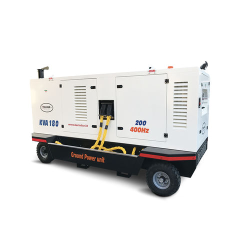 Gruppo elettrogeno diesel - D-AC180 - Bertoli - trifase / rimorchiabile / 400 Hz