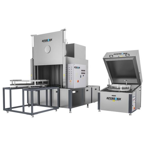 Macchina di lavaggio a spruzzo - S-JET series - INTERSONIK PARTS WASHING MACHINE CORP - di pezzi / con essiccatore / con cestello rotante