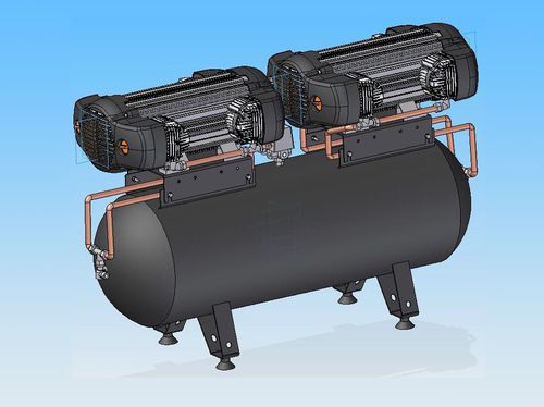 Compressore alternativo - TANK 100 S8 - ALCONAIR - d'aria / elettrico / fisso