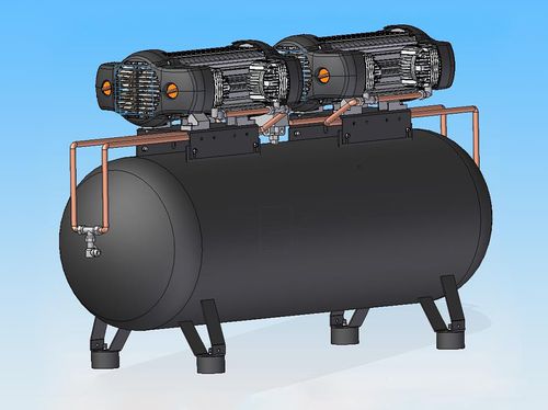 Compressore a pistone - TANK 200 S8 - ALCONAIR - d'aria / elettrico / fisso