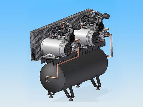 Compressore a pistone - TANK 100 C8 - ALCONAIR - d'aria / elettrico / su rotelle