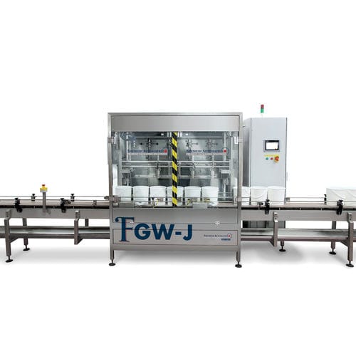 Macchina di riempimento con dosatore elettronico - FGW-J - Shemesh Automation Ltd - automatica / per bottiglie / multicontenitore