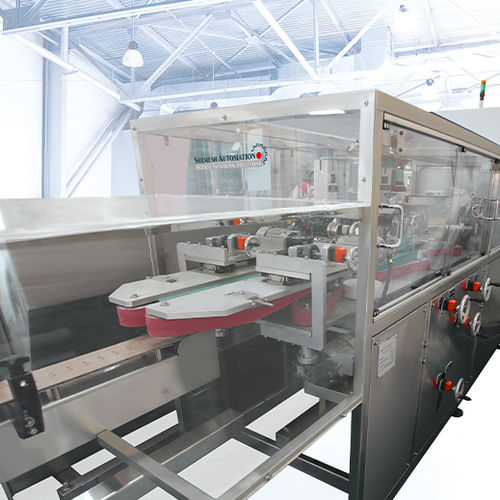 Riordinatore di bottiglia lineare - SA-CF120 - Shemesh Automation Ltd - per l'industria cosmetica / per l'industria farmaceutica / industriale