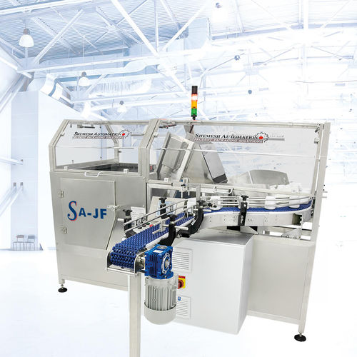 Posizionatore di vasetti per l'industria cosmetica - SA-JF - Shemesh Automation Ltd - per l'industria agroalimentare / per l'industria farmaceutica