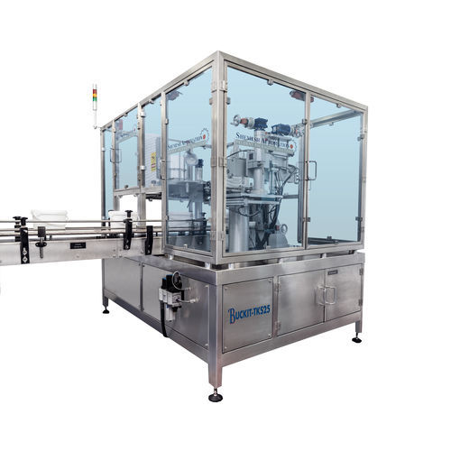 Spirottinatrice per secchi - BuckIt TKS25 - Shemesh Automation Ltd - controllata da PLC / servomotore / completamente automatica